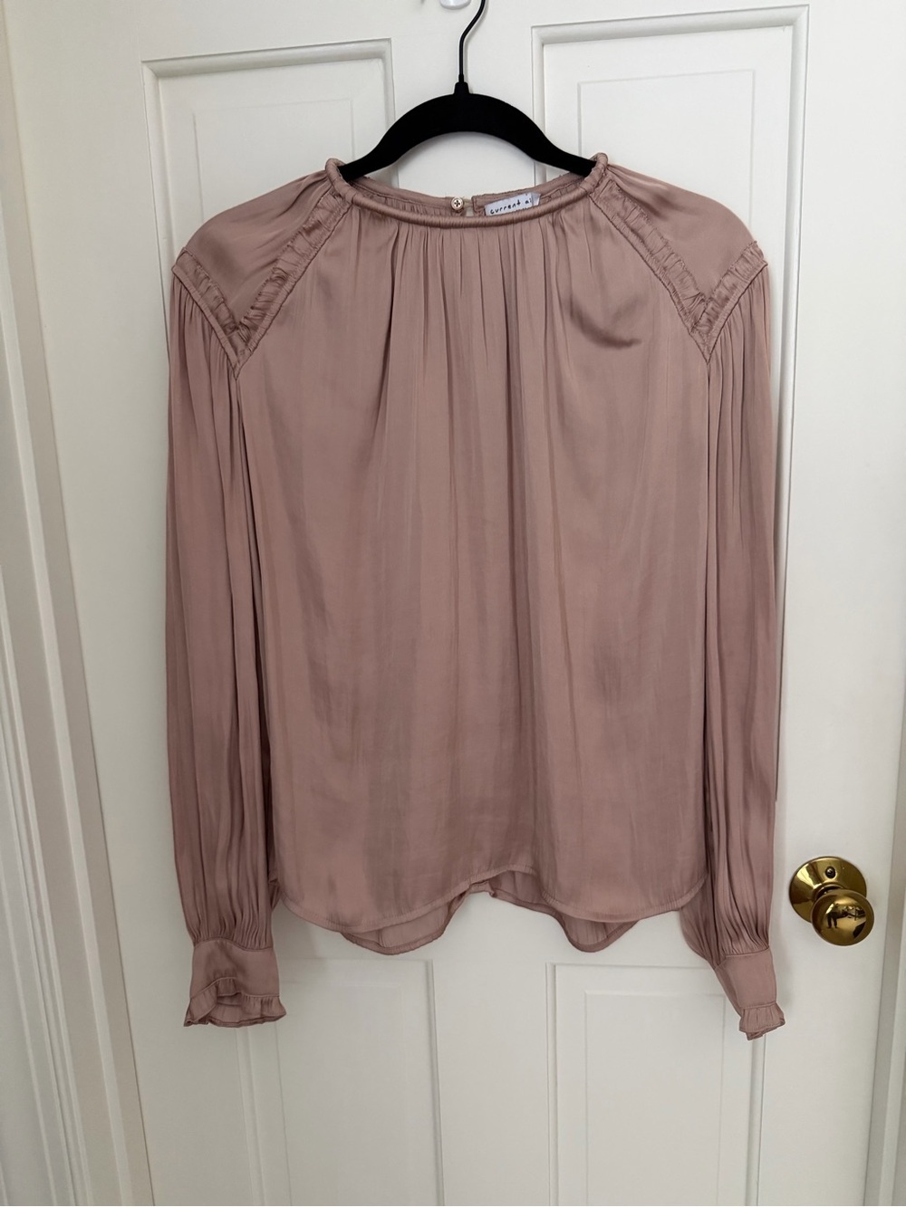 Current Air Light Mauve Long-Sleeve Women's Blouse
